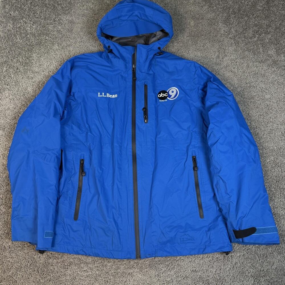 L.L. Bean Weather Challenger Jacket Mens L Crisp Lapis 3-in-1 Hooded Insulated
